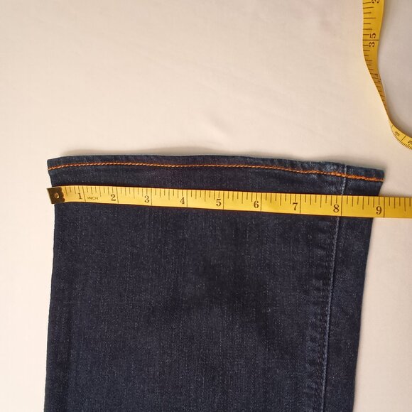 American Eagle Jeans Size 4 Artist Low Rise Flare Leg Dark Wash - Picture 10 of 10